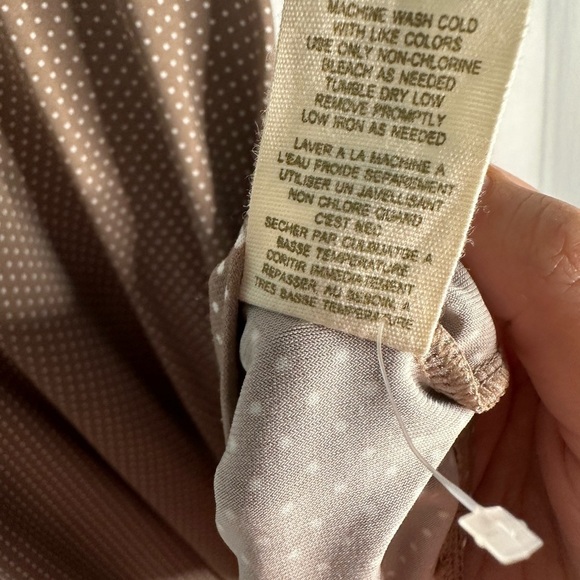 Free People Tan Mini Dress with Dots - Picture 7 of 9